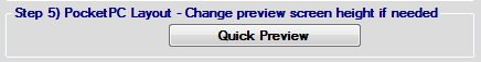 Trimble Penmap Step 5) Pocket PC Layout